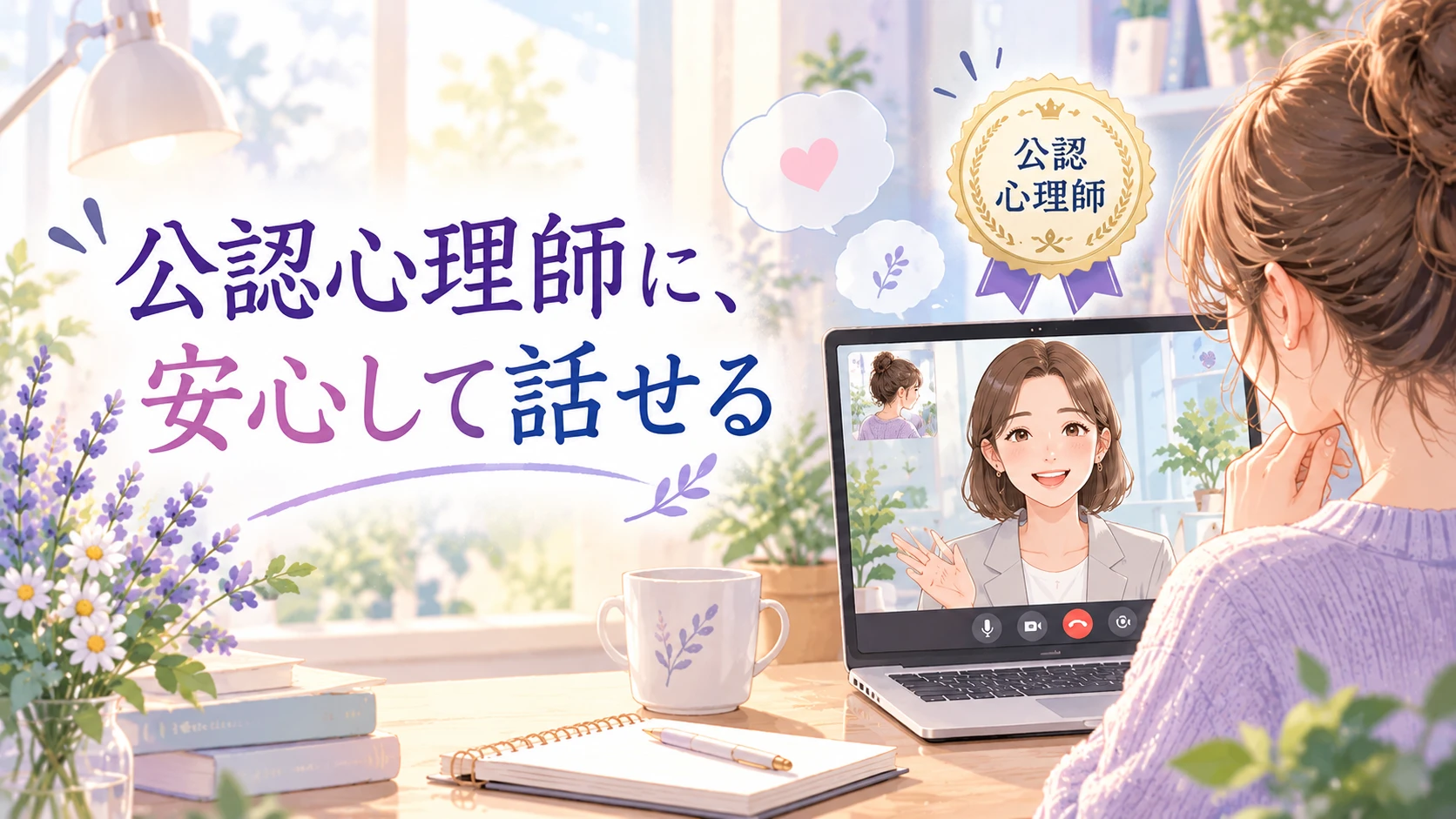 公認心理師に安心して話せることを表すイメージ画像