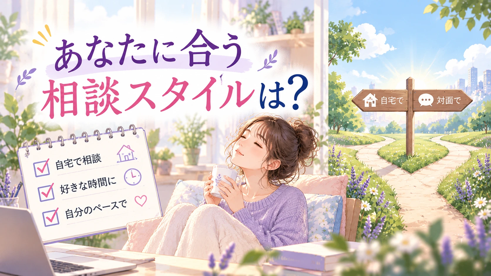 自分に合う相談スタイルを考えるイメージ画像