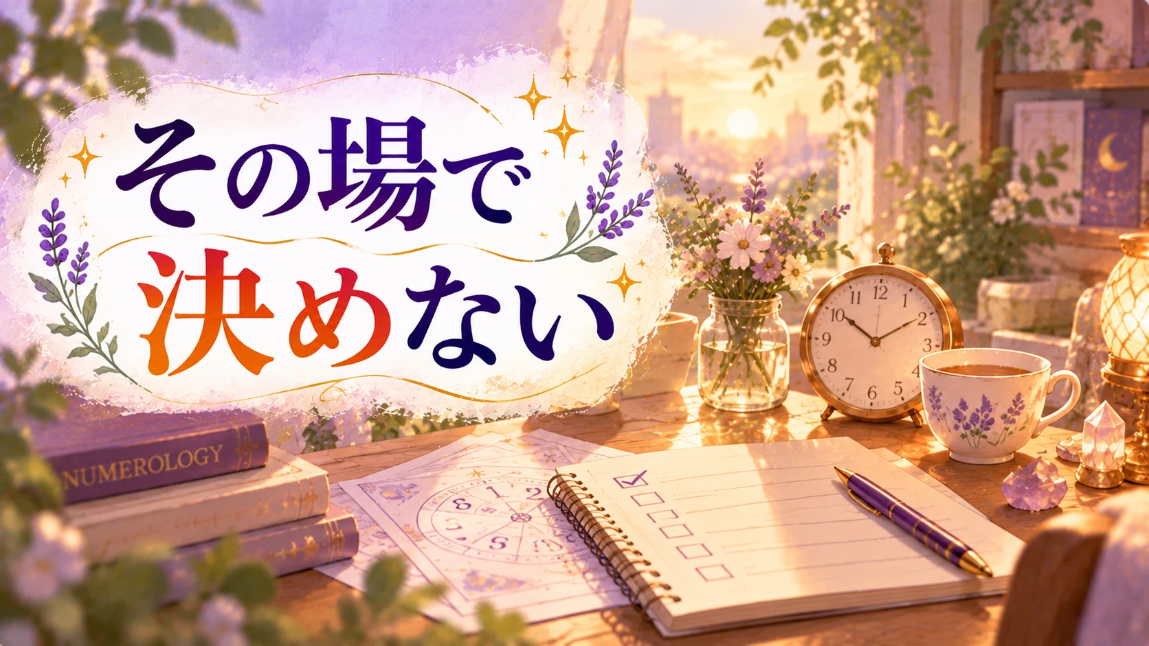 その場で決めないことを表すイメージ画像