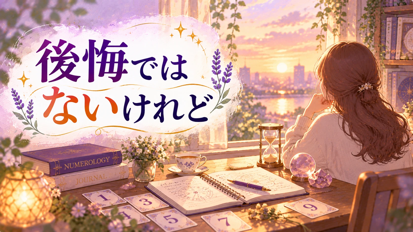 後悔ではないけれどという今の気持ちを表すイメージ画像